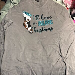 Comfort colors grey long sleeve shirt.